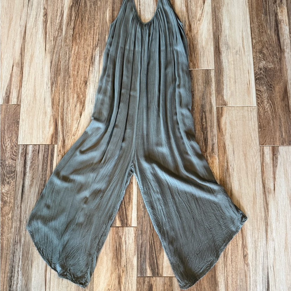 Elegant Sage Green Jumpsuit